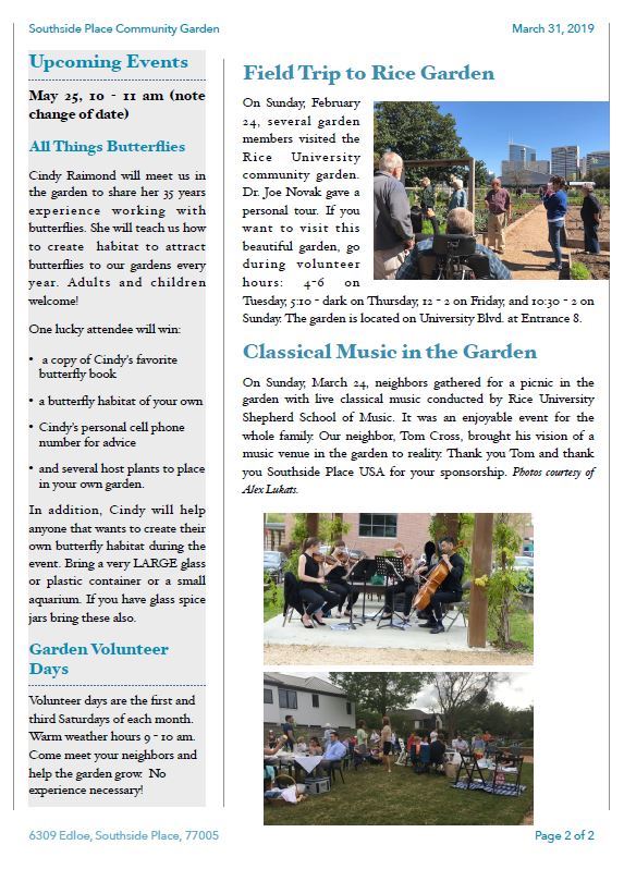 Garden News Volume 1 Issue 1 2019 Page 2